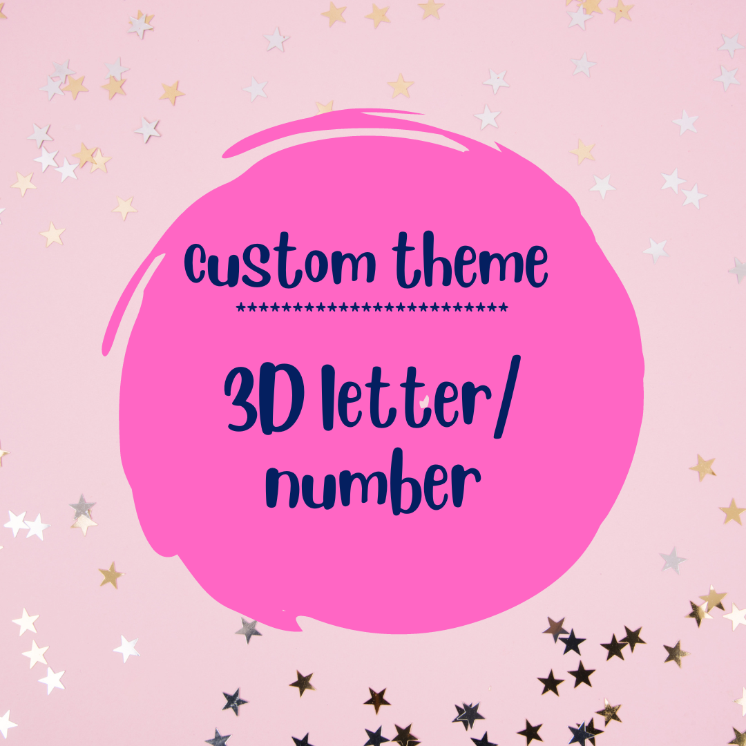 Custom 3D Letter and Number – Whimsical_PartyPropz