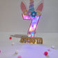 3D Letter and Number Block Standard Size - Unicorn