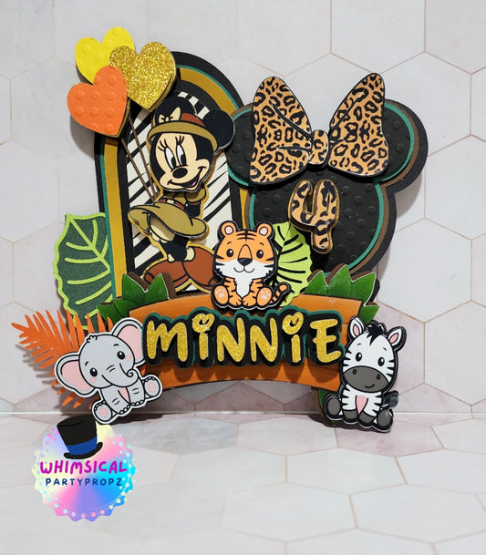 Safari Minnie - Cake Topper