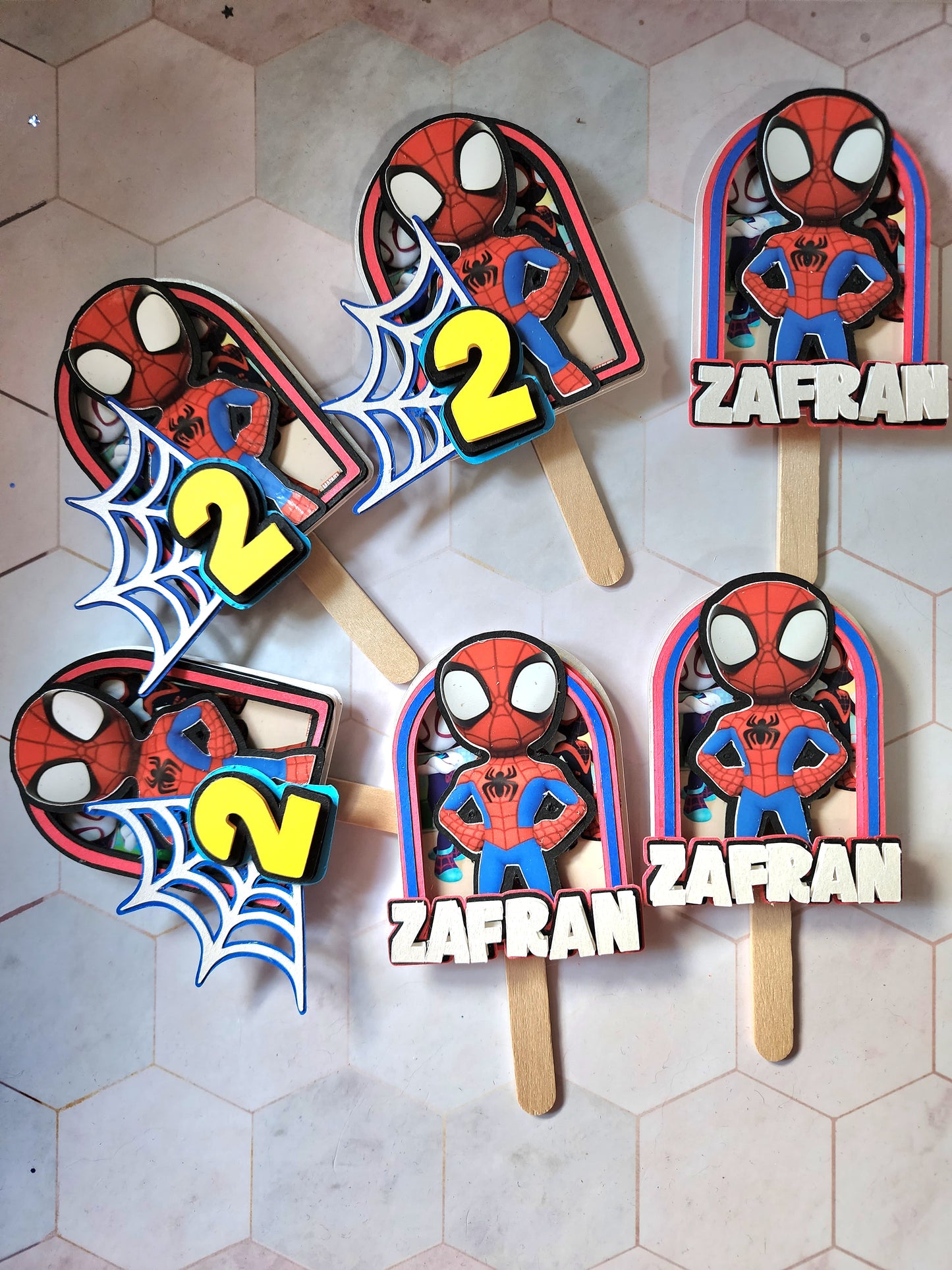 Spidey - Cupcake Toppers