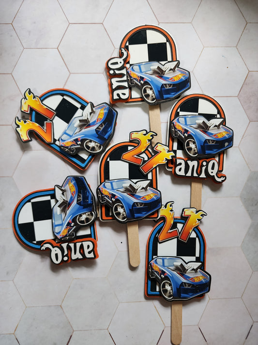 Cupcake Toppers - Hot Wheels