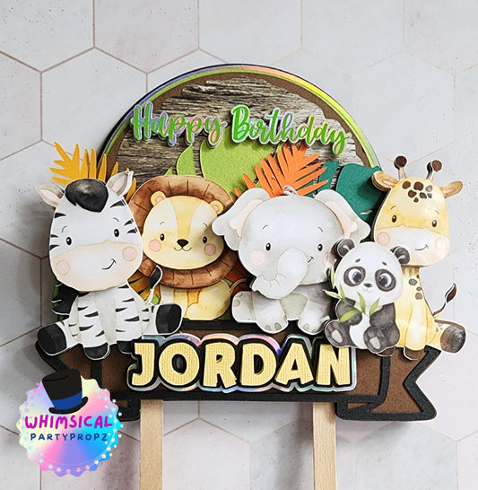 Safari Animals - Cake Topper