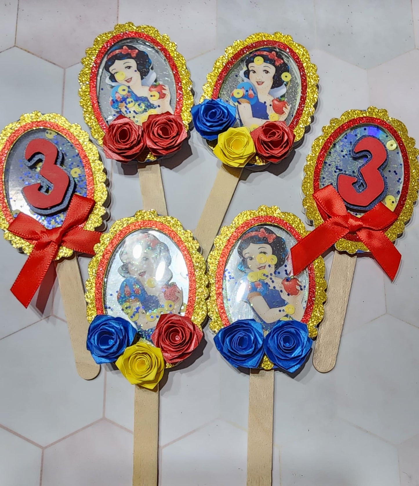 Cupcake Toppers - Snow White