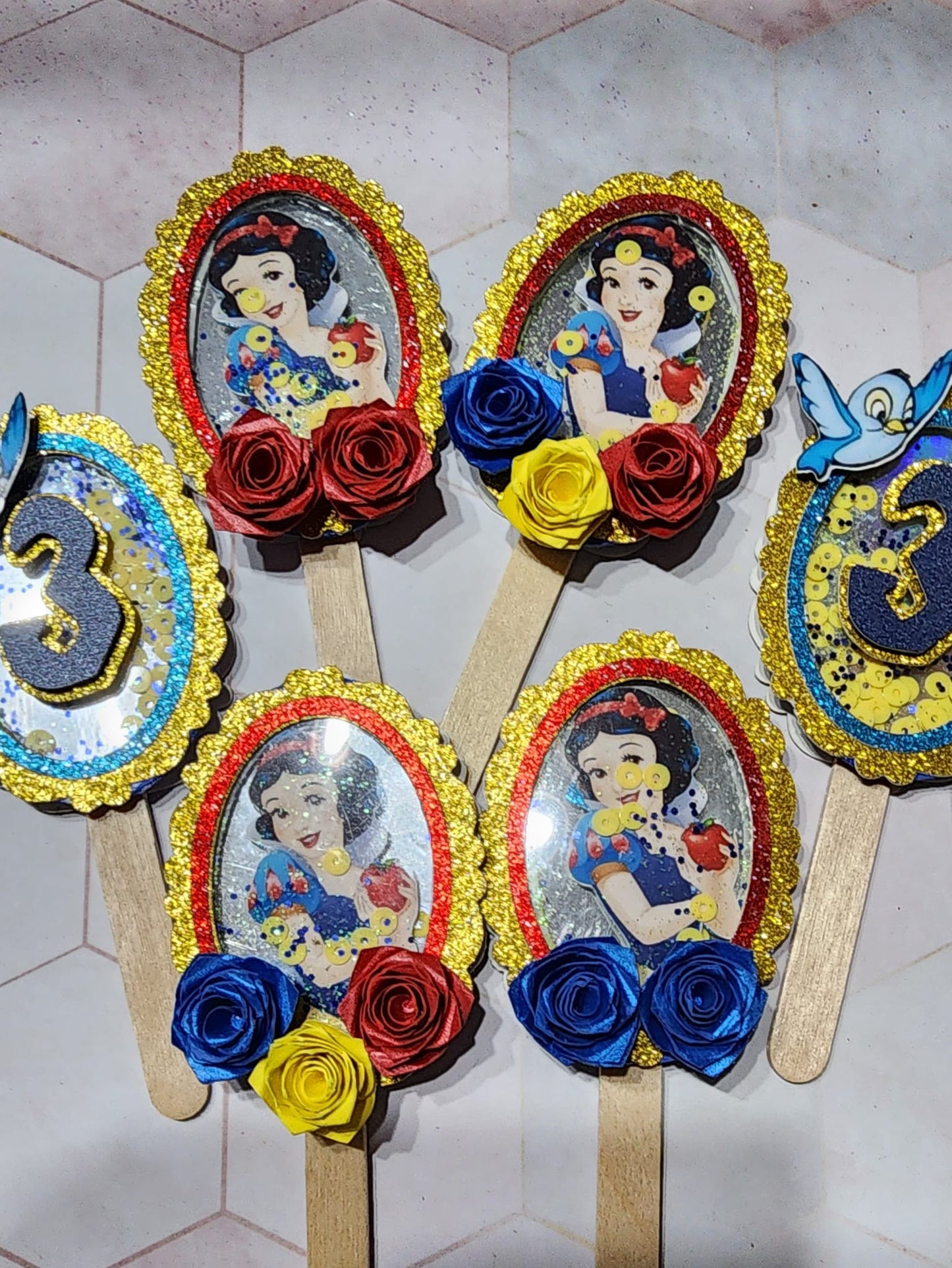 Cupcake Toppers - Snow White